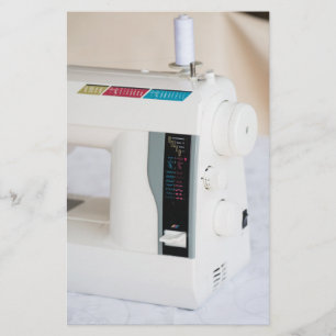 Flyer Máquina moderna de coser