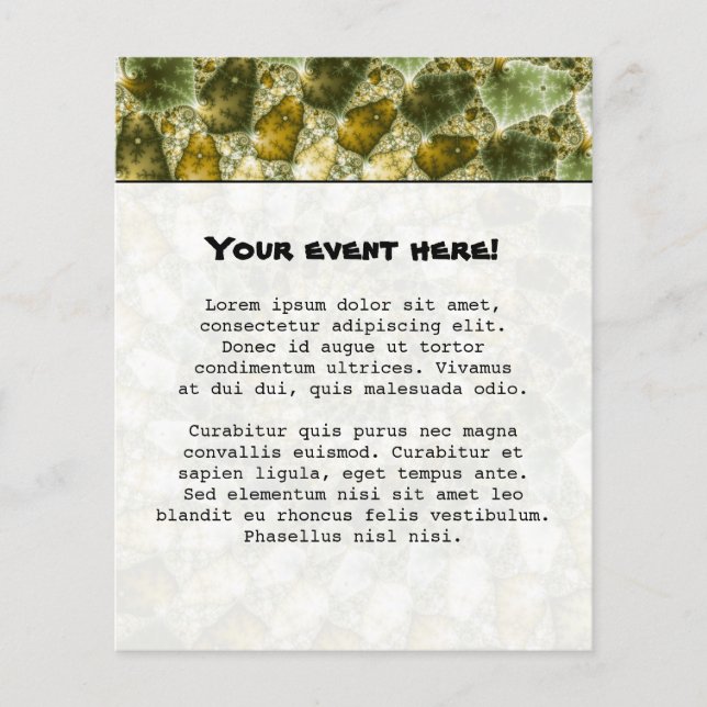 Flyer Marbble Shards - Arte Mandelbrot (Frente)