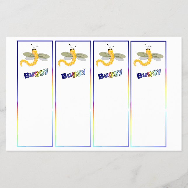 Flyer Marca de libro buggy (Frente)