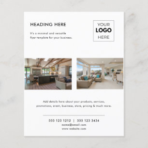Flyer Marca de negocio inmobiliario moderno