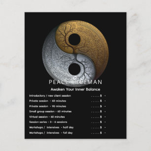 Flyer Mareas de Equilibrio   Diseño Yin Yang