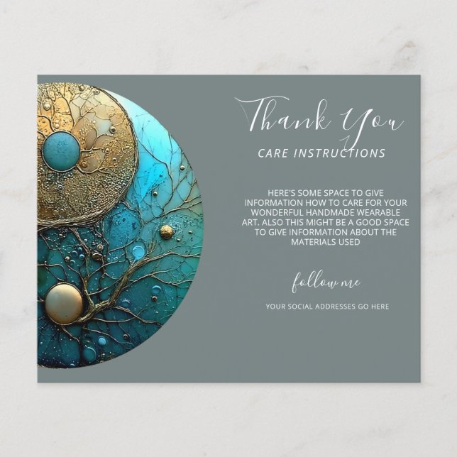 Flyer Mareas de Equilibrio | Diseño Yin Yang (Frente)