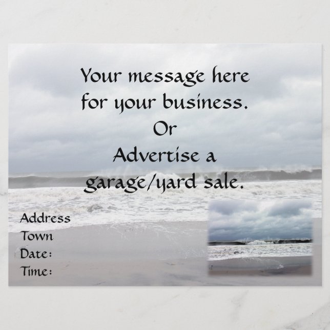 Flyer Mares tormentosos del océano Atlántico (Frente)