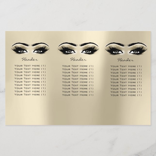 Flyer Marfil Ojos Maquillaje Ojos Lantones DL 3 Prospect (Atrás)