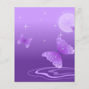 Flyer mariposa-69998 personalizado mariposa púrpura vec