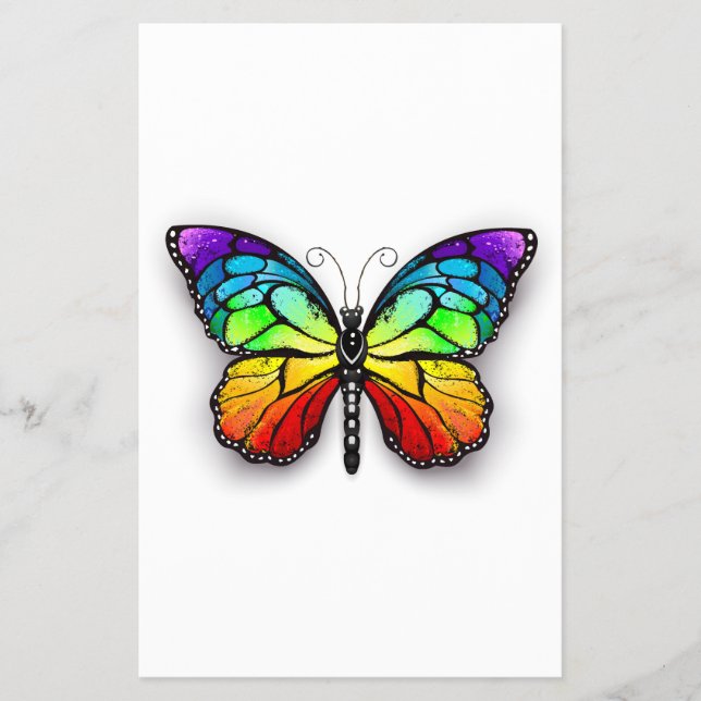 Flyer Mariposa monarca arcoíris (Frente)