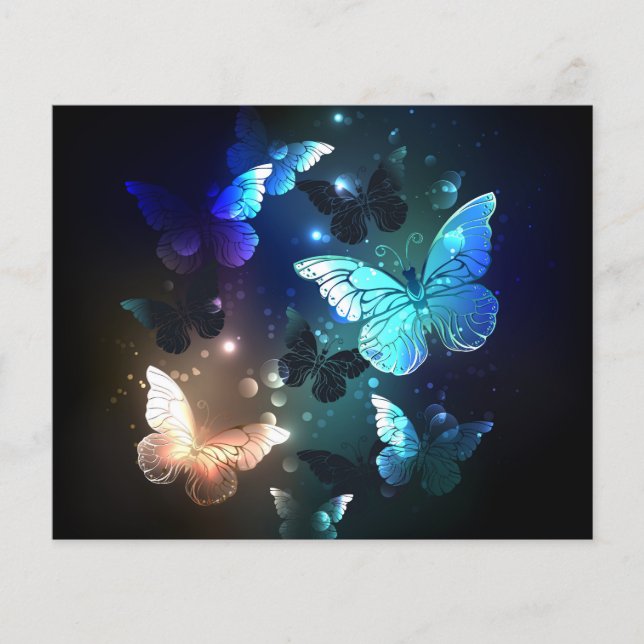 Flyer Mariposa nocturna fluida (Frente)