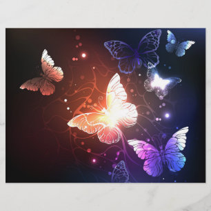 Flyer Mariposas nocturnas brillantes
