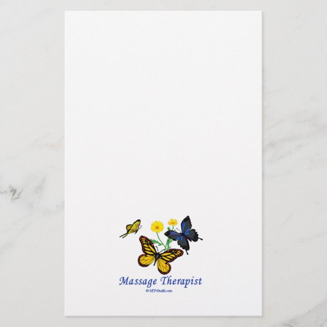Flyer Mariposas terapeutas de masaje (Frente)
