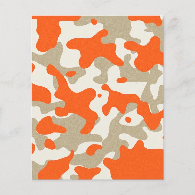 Flyer marisaL-camo013 NARANJA TAN BEIGE CAMOUFLAGE PATTE (Frente)