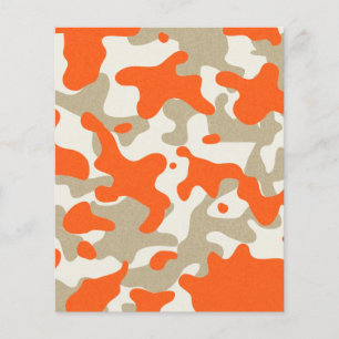 Flyer marisaL-camo013 NARANJA TAN BEIGE CAMOUFLAGE PATTE