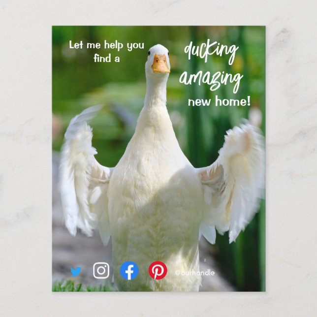 Flyer marketing de agente inmobiliario maravilloso (Frente)