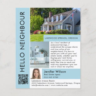 Flyer Marketing de bienes raíces para vecinos
