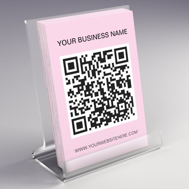 Flyer Marketing de código QR promocional simple Rubor ro (Subido por el creador)
