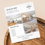 Flyer Marketing de imagen mínima para el logotipo<br><div class="desc">Un simple volante de negocios.</div>