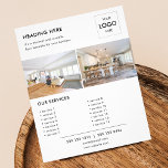 Flyer Marketing de imagen mínima para el logotipo<br><div class="desc">Un simple volante de negocios.</div>