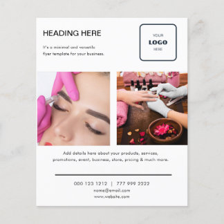 Flyer Marketing de imagen mínima para el logotipo