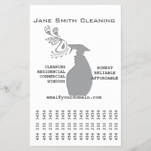 Flyer Marketing Tear Trendy Modern Spray Bottle