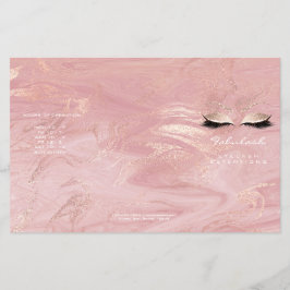 Flyer Mármol rosa maquillaje Ojos Lantones DL 3 Prospect