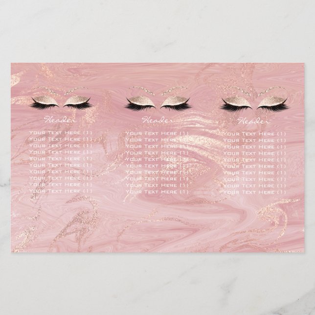 Flyer Mármol rosa maquillaje Ojos Lantones DL 3 Prospect (Atrás)