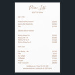 Flyer Marrón blanco simple<br><div class="desc">Volante marrón blanco moderno y simple. Entworfen für Designer,  Styhear,  Salons,  Haare und Make-up Künstler,  Nails und Lash Künstler,  Wellness-Center und mehr.</div>