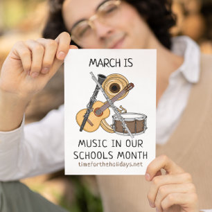 Flyer Marzo es música en nuestros colegios