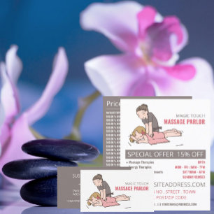 Flyer Masaje personalizado, Terapia de Masaje, Masaje