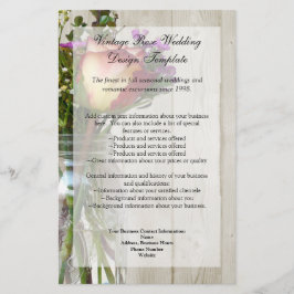 Flyer Mason Jar w/Rosa y Wildflowers