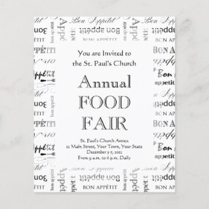 Flyer Master Chef Bon Appetit Food Lover