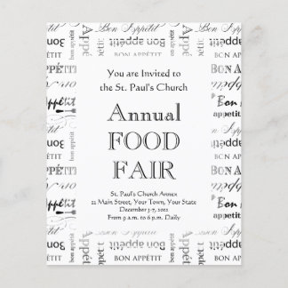Flyer Master Chef Bon Appetit Food Lover