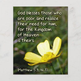 Flyer Matt 5v3 - Dios bendiga a los pobres