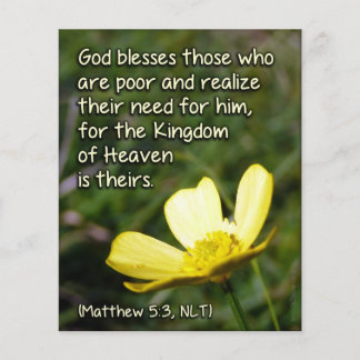 Flyer Matt 5v3 - Dios bendiga a los pobres