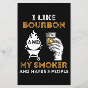 Flyer Me Gusta Bourbon Mi Fumador Quizá 3 Personas Graci