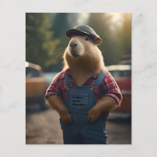 Flyer "Mecánico Capybara: Grasa, Engranajes y Buenos Air