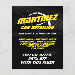 Flyer Medidor de velocidad de estilo de logotipo