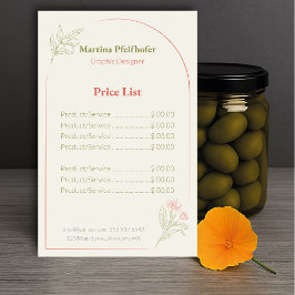 Flyer Mediterranean & Elegant Price List