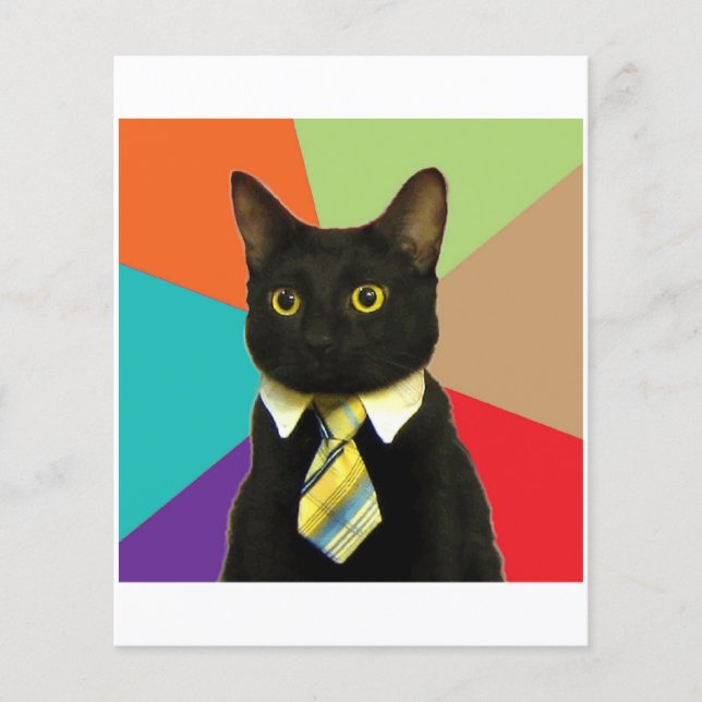 Flyer Meme para animales de consejos de coches de negoci (Frente)