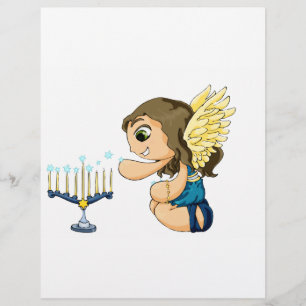 Flyer Menorah Angel
