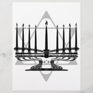 Flyer Menorah y estrella