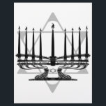 Flyer Menorah y Star<br><div class="desc">Material gráfico original de Thedustyphoenix. http://www.thedustyphoenix.com</div>