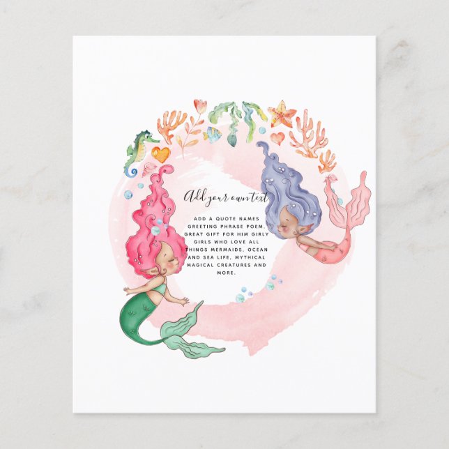 Flyer MERMAIDS personalizado (Frente)