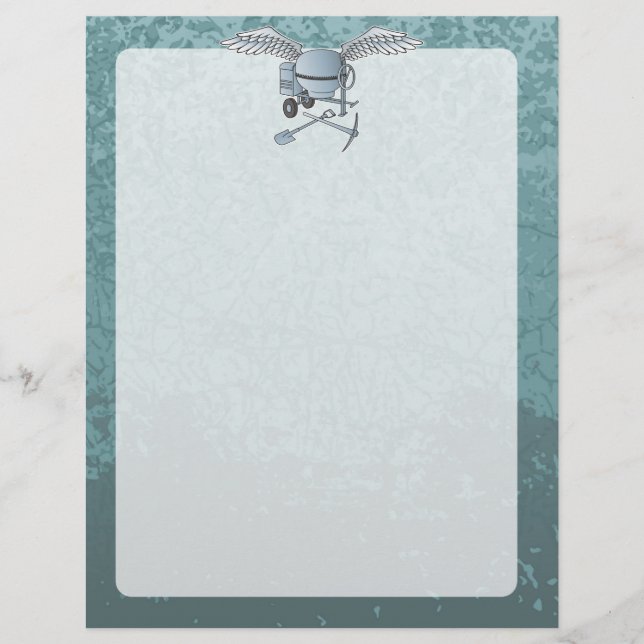 Flyer Mezcla de hormigón azul-gris (Frente)