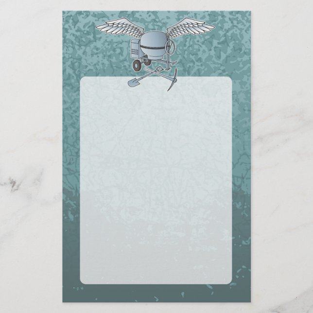 Flyer Mezcla de hormigón azul-gris (Frente)