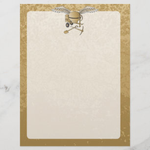 Flyer Mezclador de hormigón beige