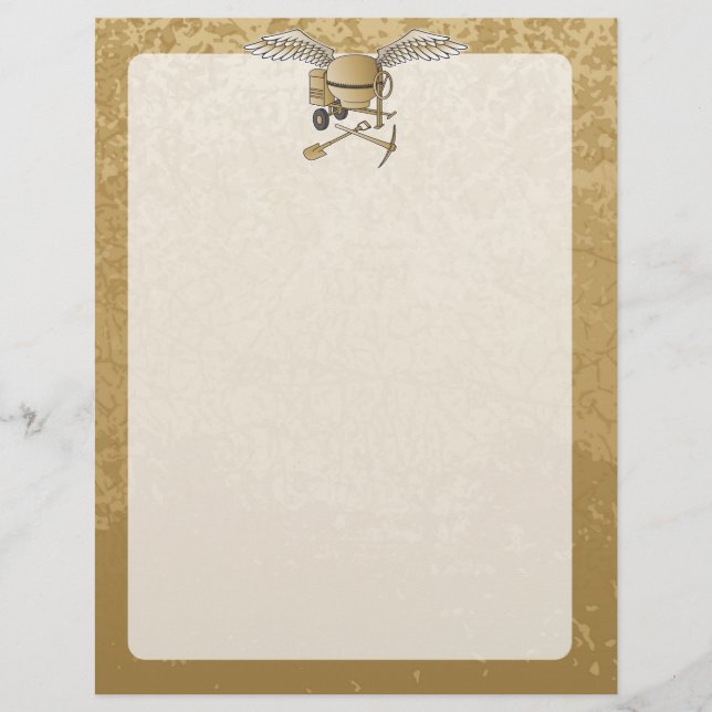 Flyer Mezclador de hormigón beige (Frente)