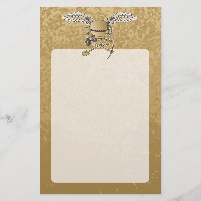 Flyer Mezclador de hormigón beige (Frente)