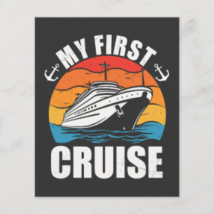 Flyer Mi primer crucero divertido vacaciones familiares 
