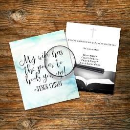 Flyer Mi WiFi tiene poder Diversión de Jesucristo