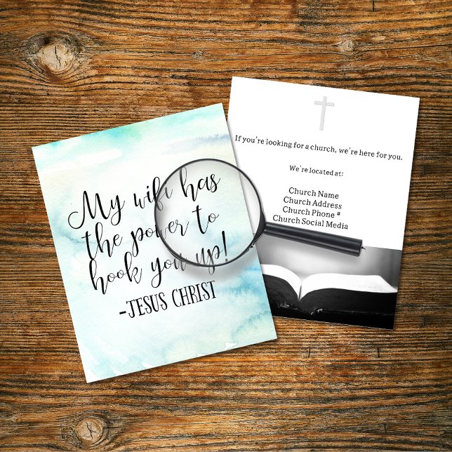 Flyer Mi WiFi tiene poder Diversión de Jesucristo (Subido por el creador)