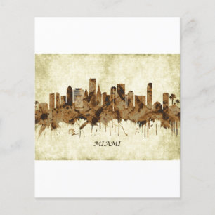 Flyer Miami Florida Cityscape